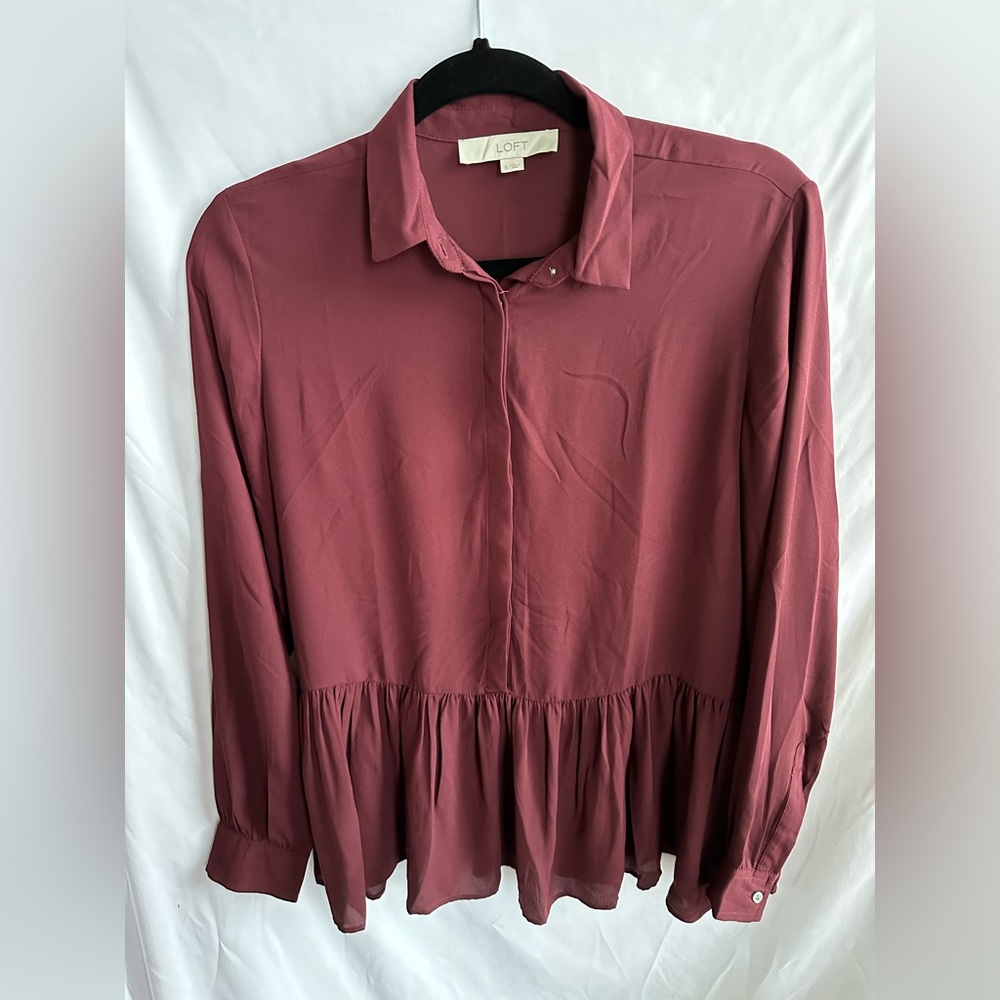LOFT Peplum Blouse